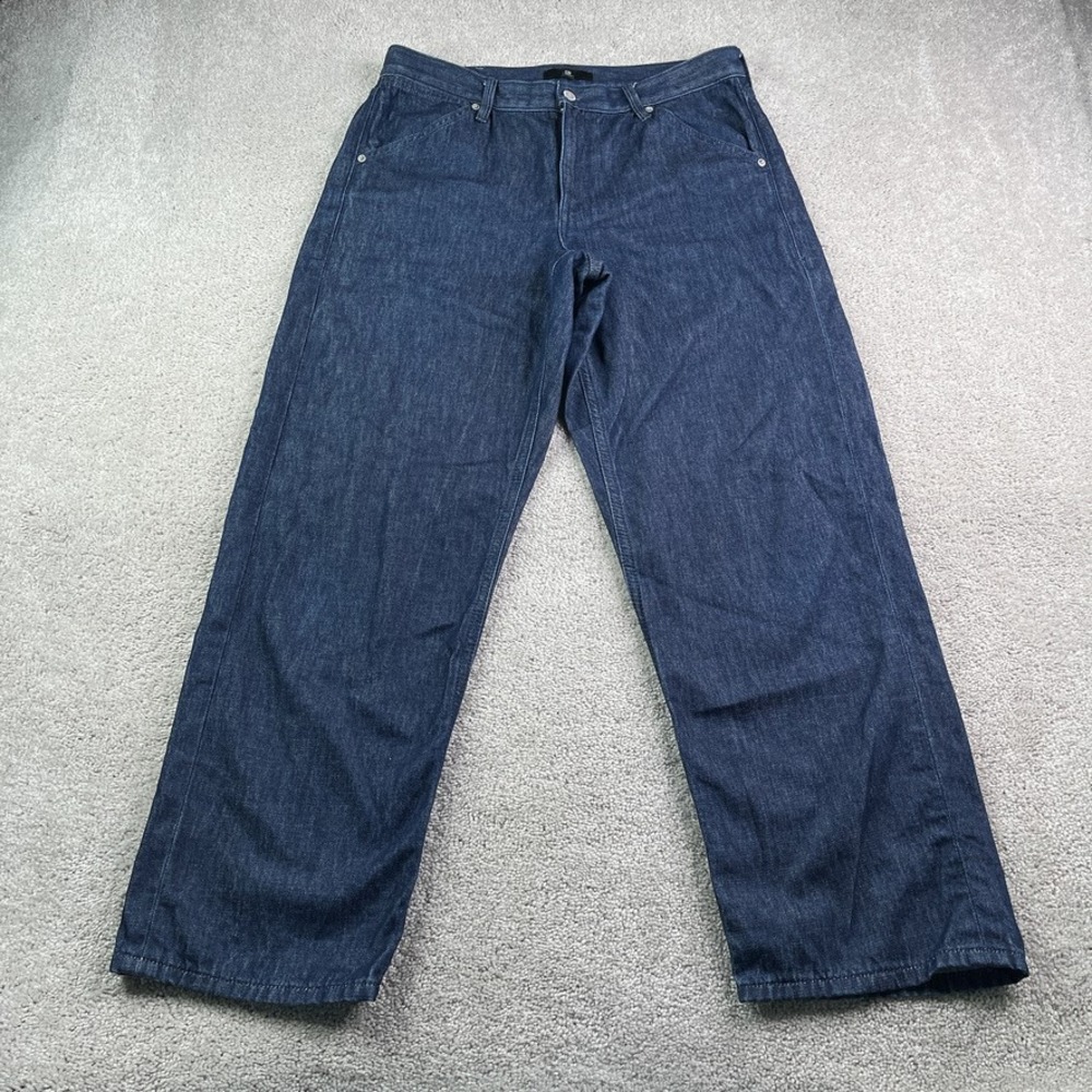 Banana Republic Jeans Women 30 Blue Nesting Slouchy Straight Denim Trouser Baggy